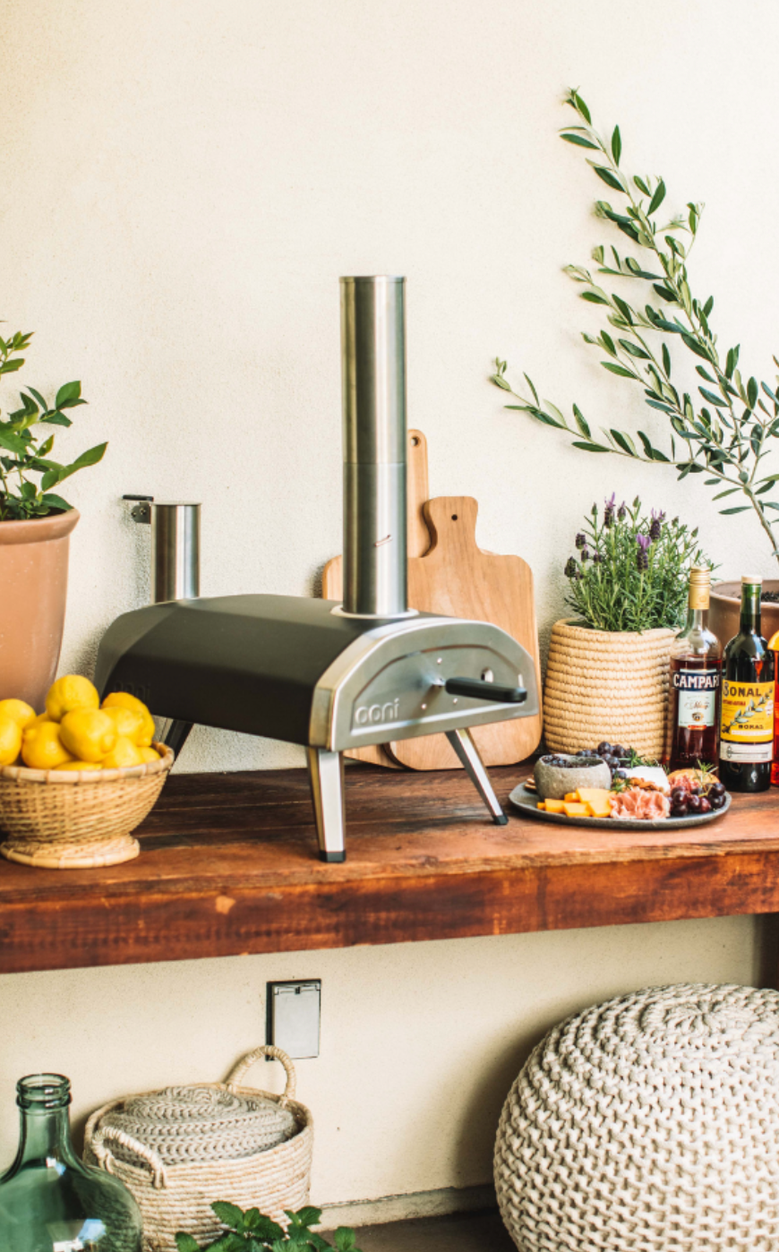Pizza Oven and Charcuterie Board Setup for Easy Entertaining