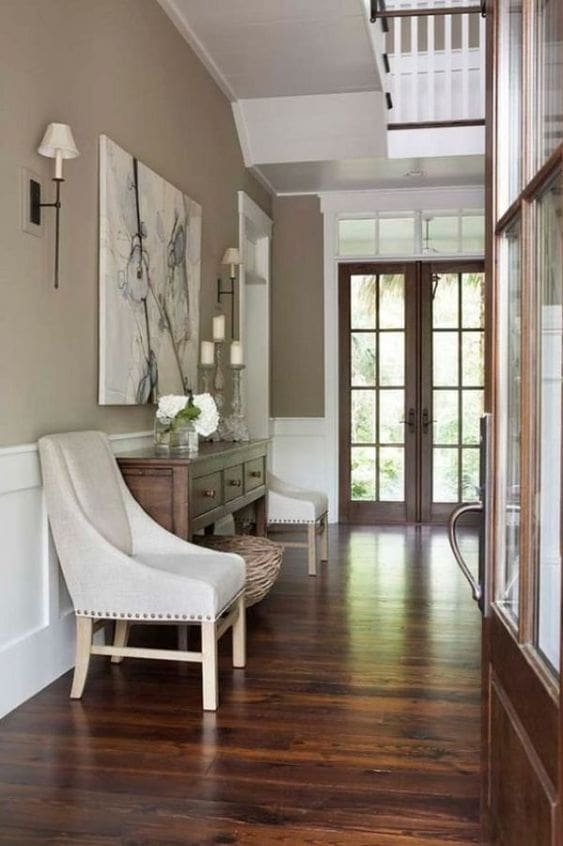 Tall Candlestick Holders Add Vertical Interest to Console Tables