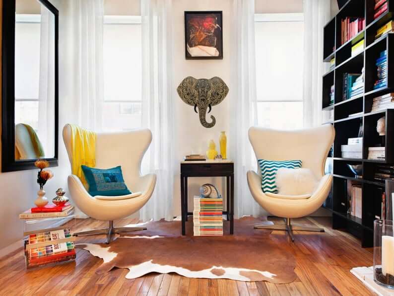 Textured Elephant Head Art Adds Bohemian Flair