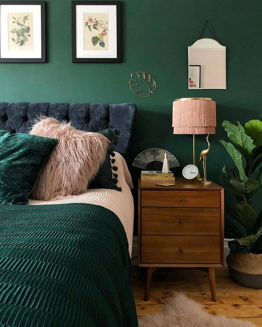 Gold Leaf Monstera Wall Art Adds a Botanical Accent