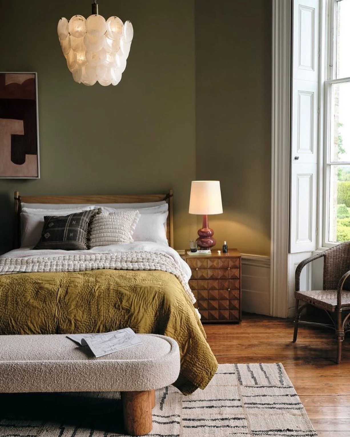 Textured Upholstered Bench Adds Softness