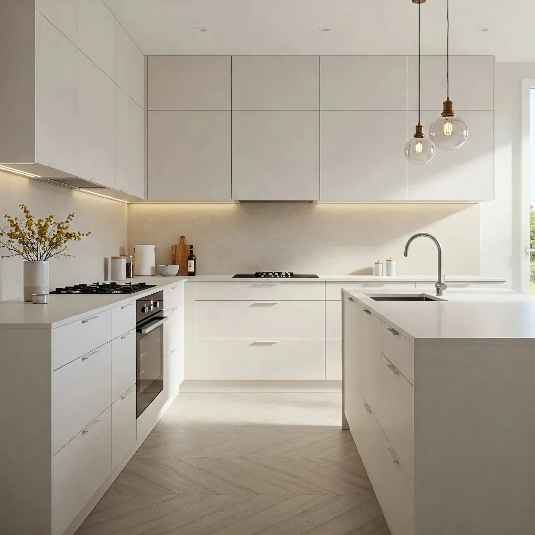 Recessed Cabinet Pulls Create a Seamless Look