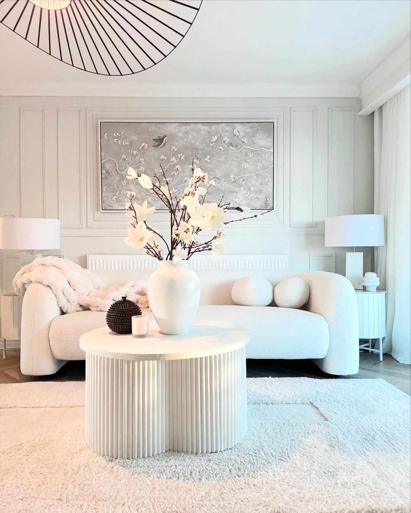 Fluted Cylinder Coffee Table Adds Sculptural Interest