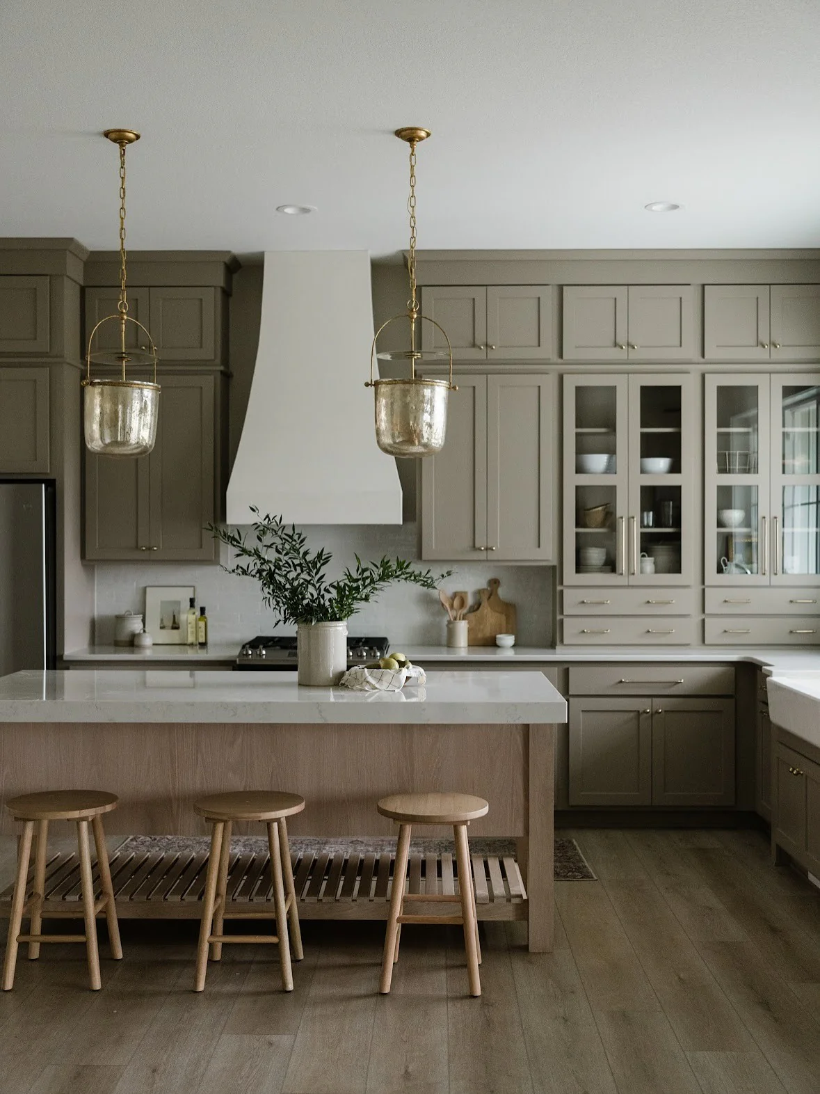 Textured Glass Pendant Lights Add Warm Ambiance