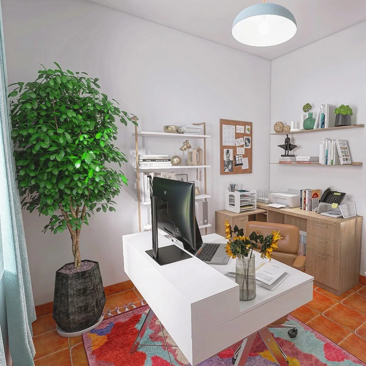 Introduce a Ficus Tree for Natural Greenery