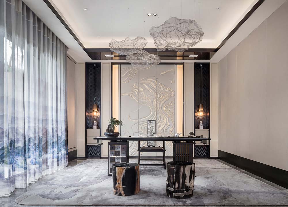 Sculptural Cloud Lights Add Whimsical Texture Overhead