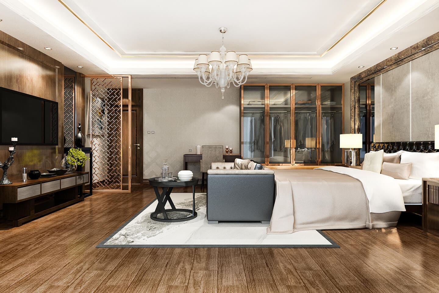 Geometric Room Divider Adds a Decorative Screen