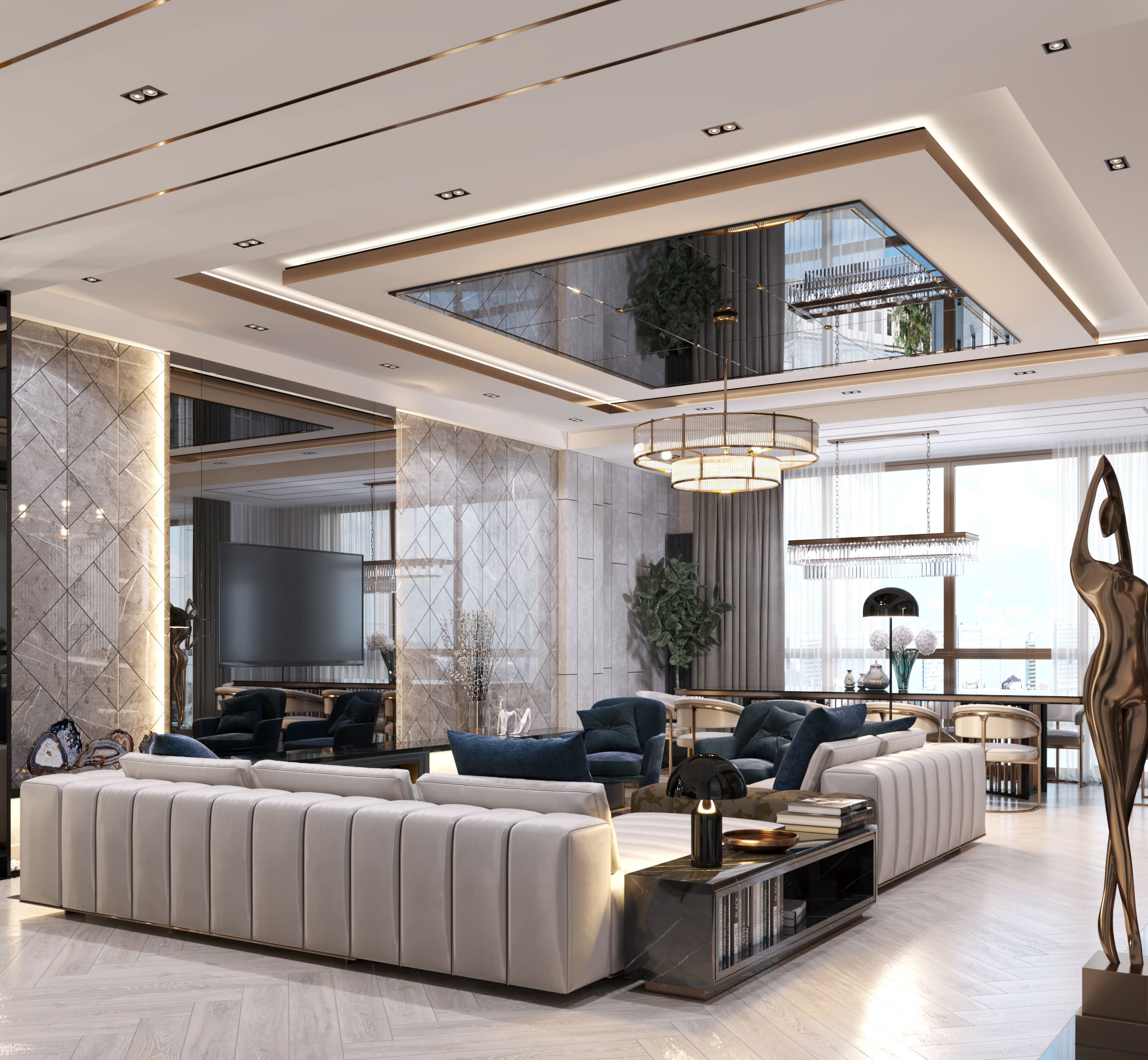 Recessed Ceiling Lights Add Layered Ambiance