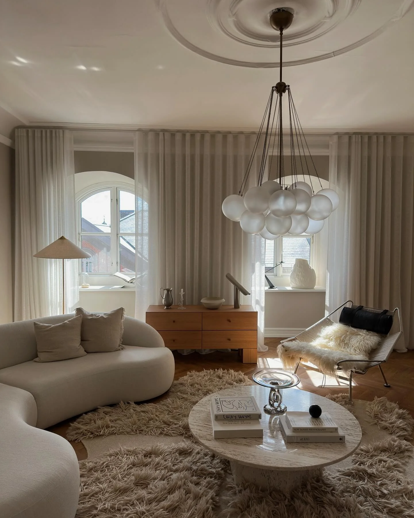 Drape a Sheepskin Throw for Instant Cozy Texture