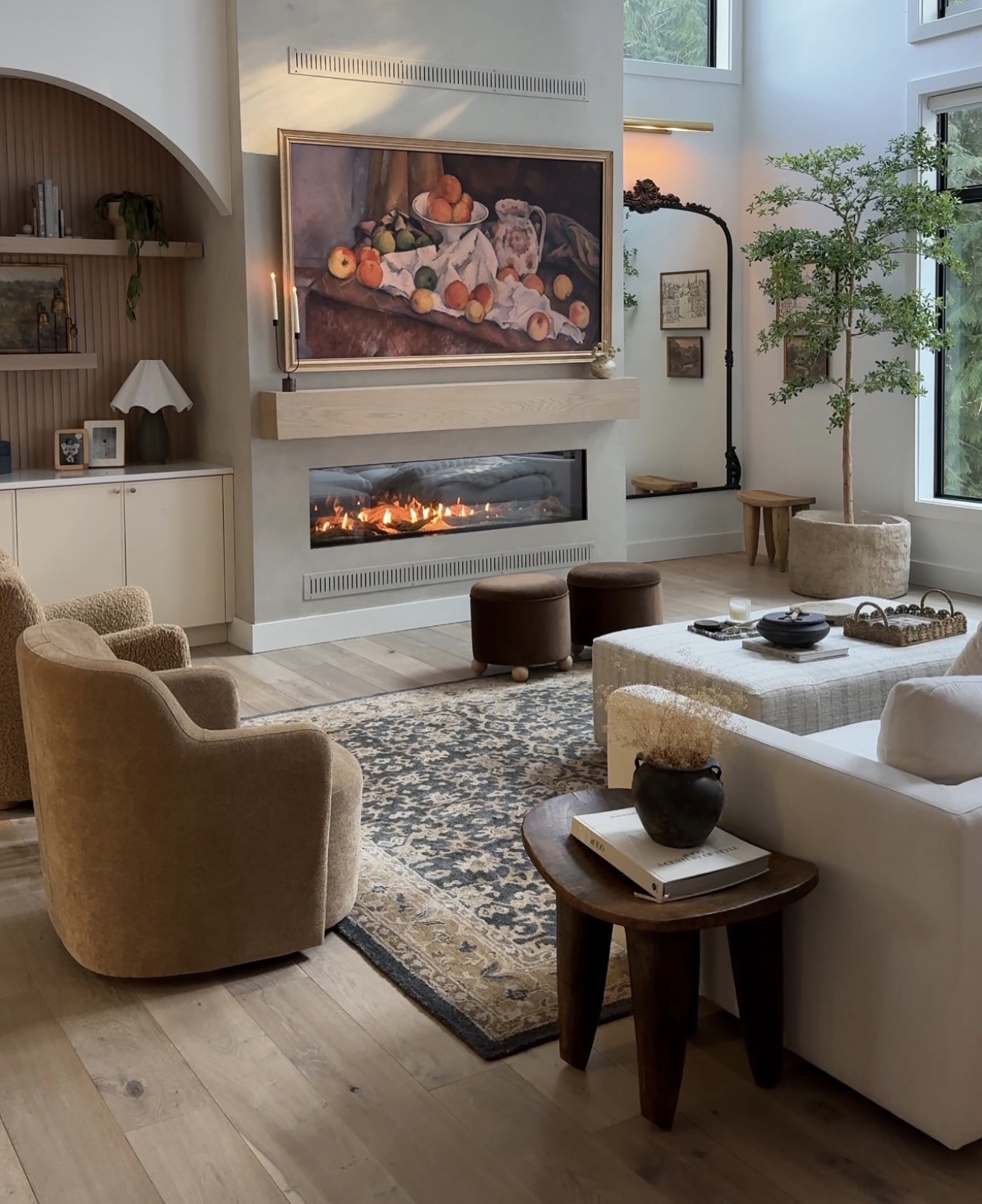 Warm Up a Modern Fireplace with a Still Life Painting