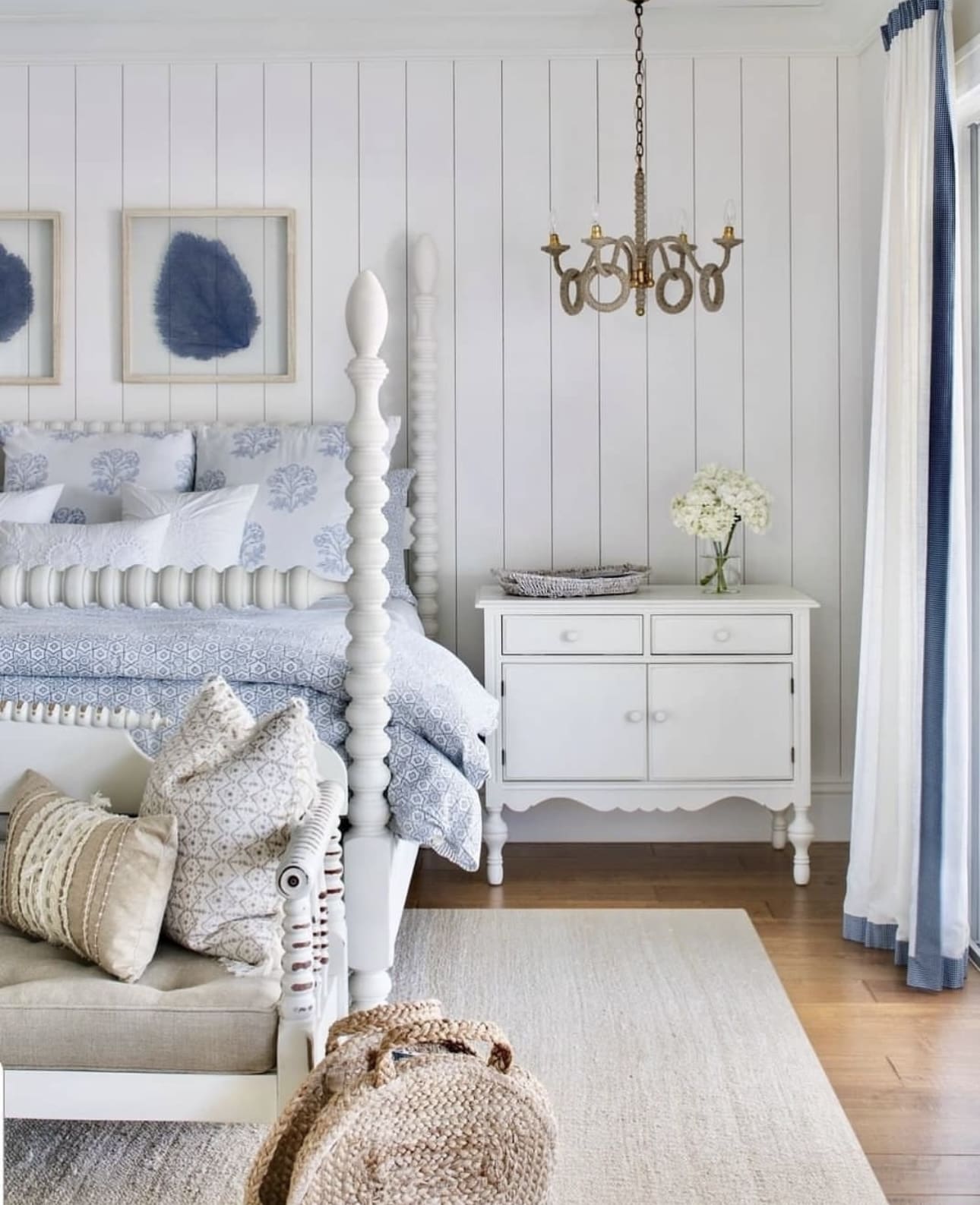 Framed Blue Sea Fan Art Brings Coastal Nature Indoors
