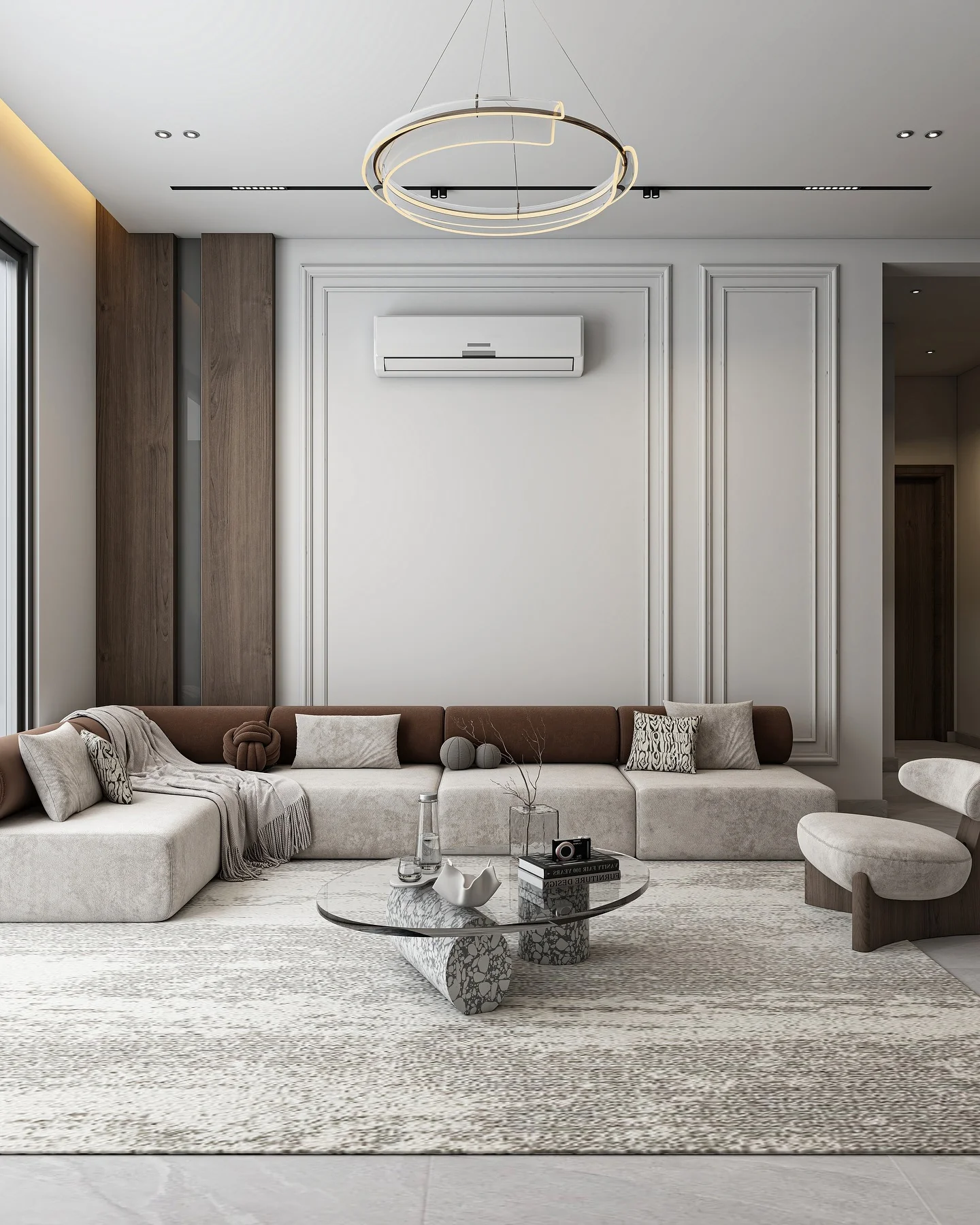 Frame the Space with Textured Wood Panels