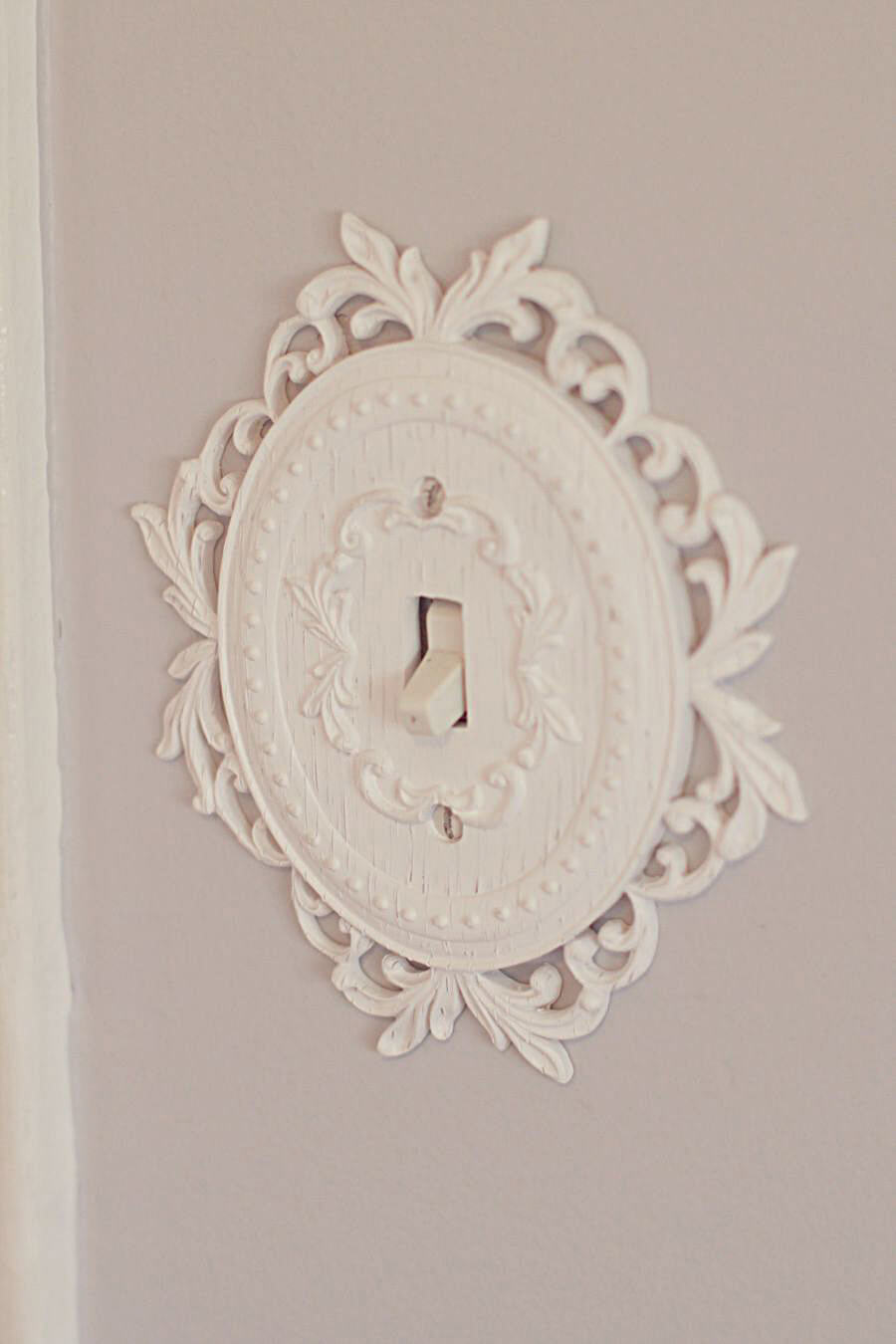 Ornate Switch Plate Covers Add Romantic Flourishes