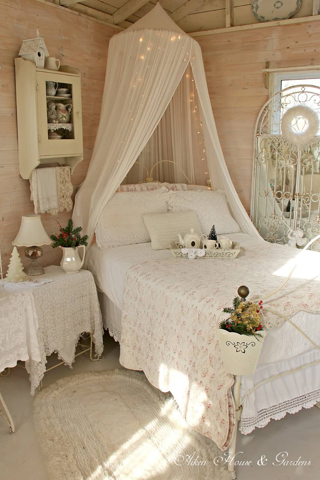 Drape a Sheer Canopy with Twinkling Fairy Lights