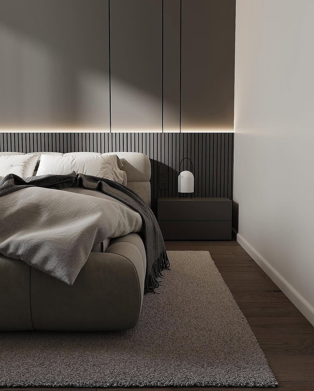 Design a Modern Headboard with Slatted Wall Accent