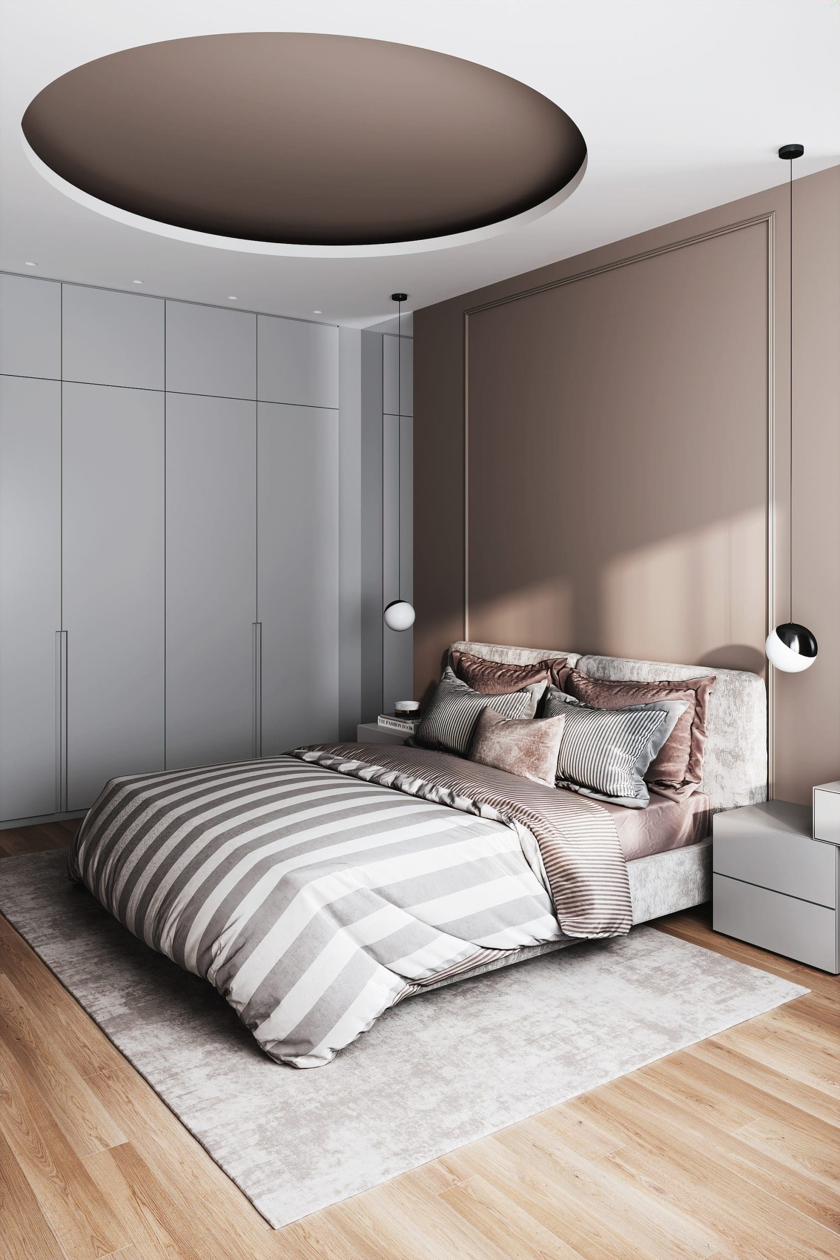 Recessed Ceiling Creates a Dramatic Focal Point