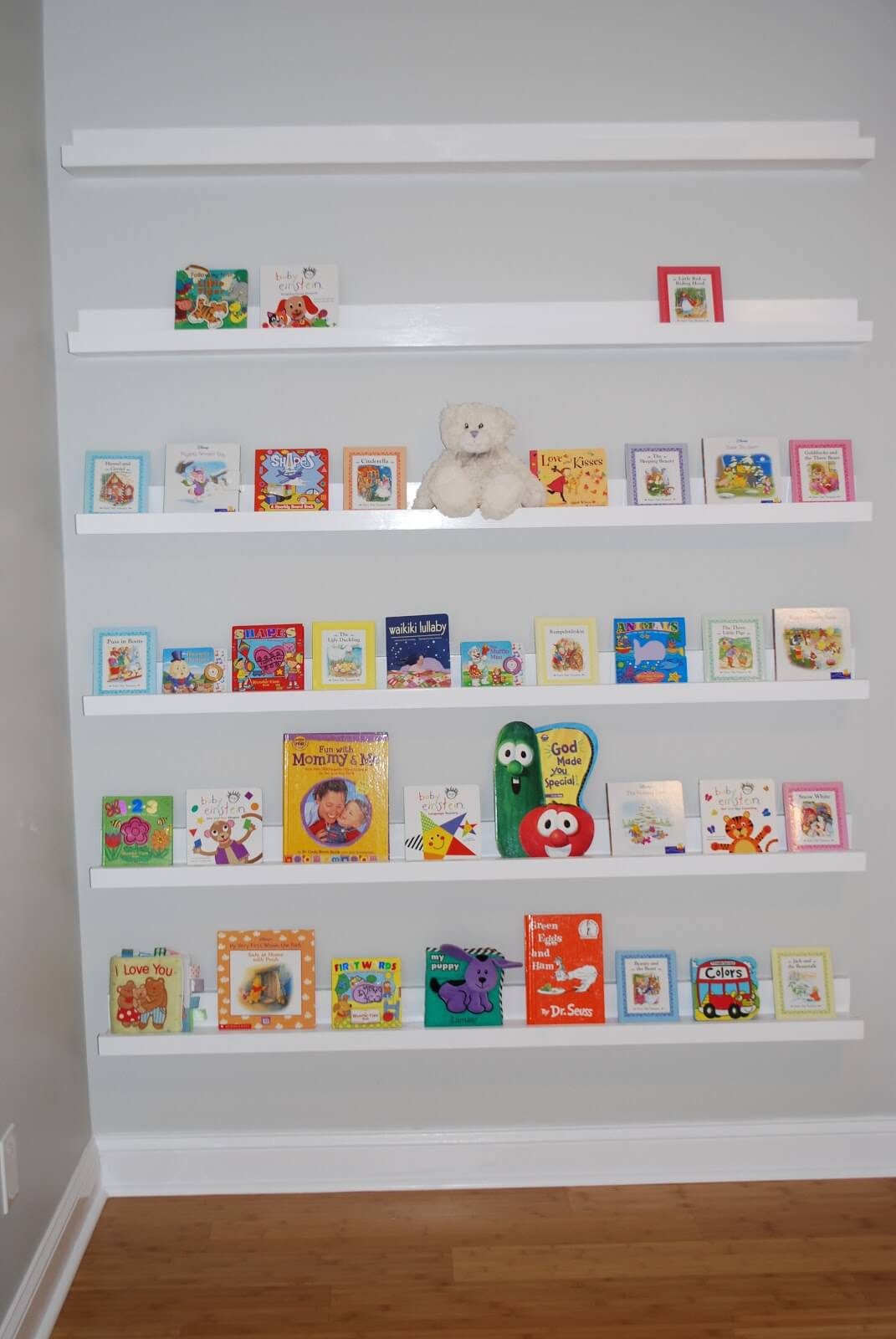 Narrow Ledge Shelves Display Board Books