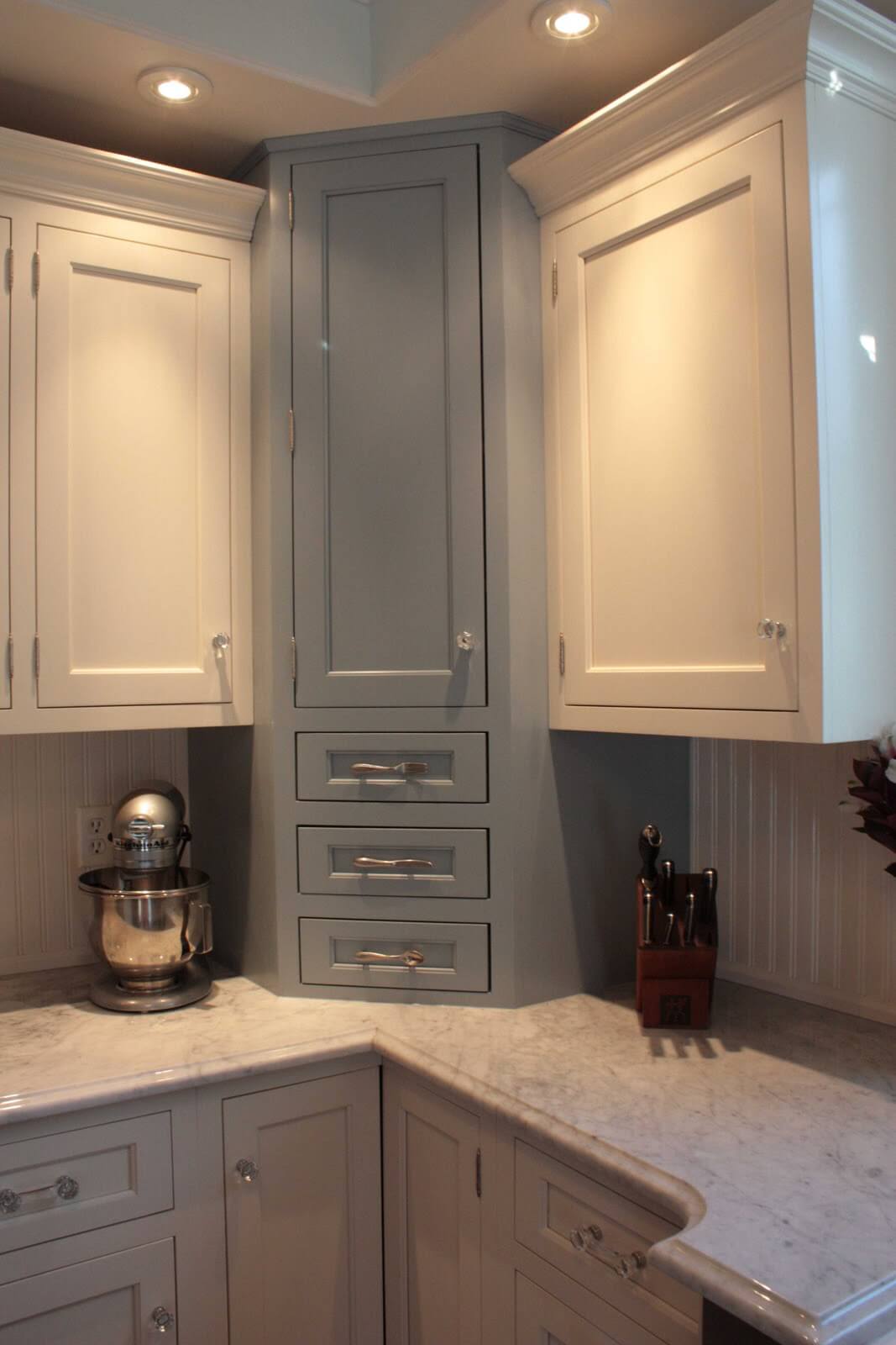 Increase Corner Cabinet Storage with a Tall Drawer Unit