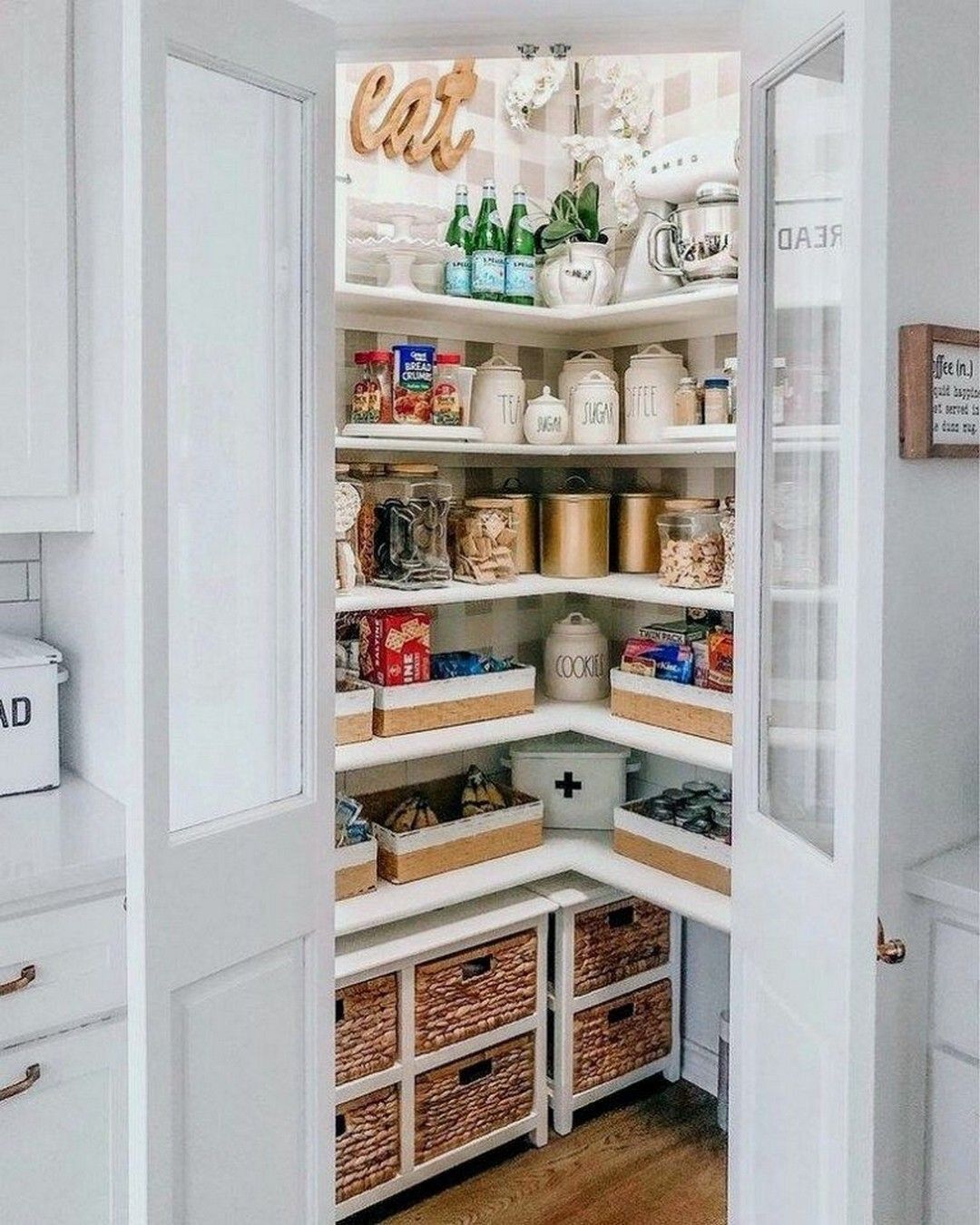 Two-Toned Bins for Snack and Baking Box Storage