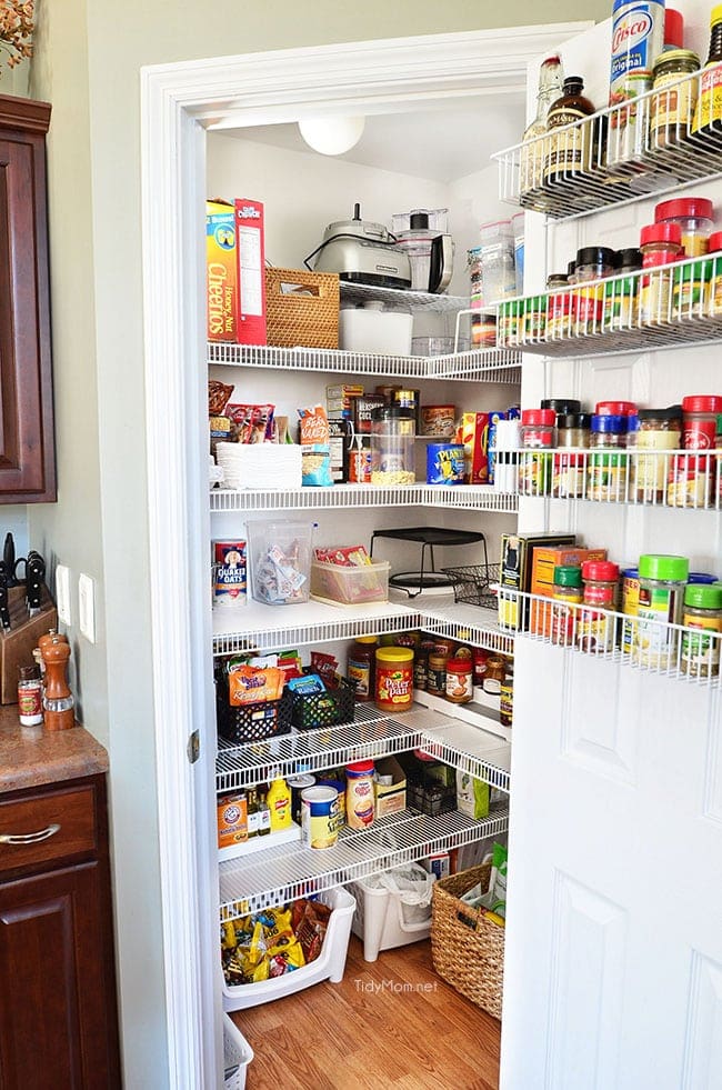Door-Mounted Baskets for Spice Jar Visibility