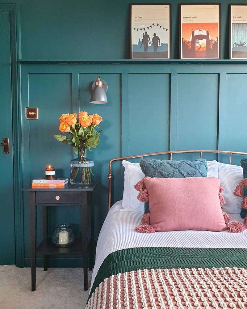 Board and Batten Walls Frame a Cozy Bedroom