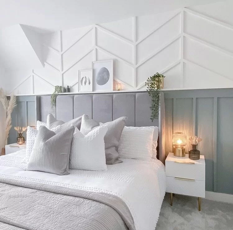 Geometric Board and Batten Wall Adds Architectural Interest