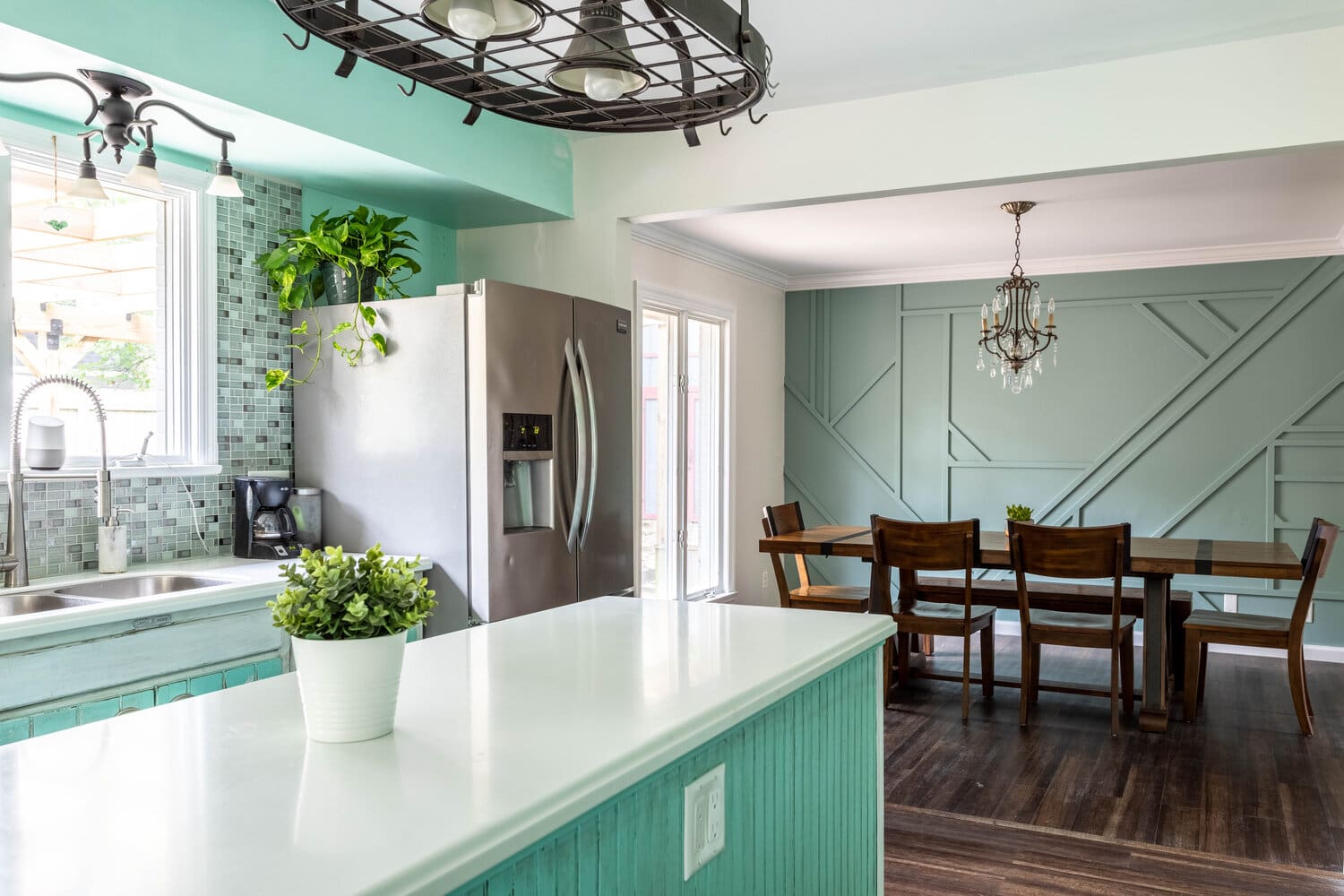 Geometric Wood Paneling Adds Architectural Interest