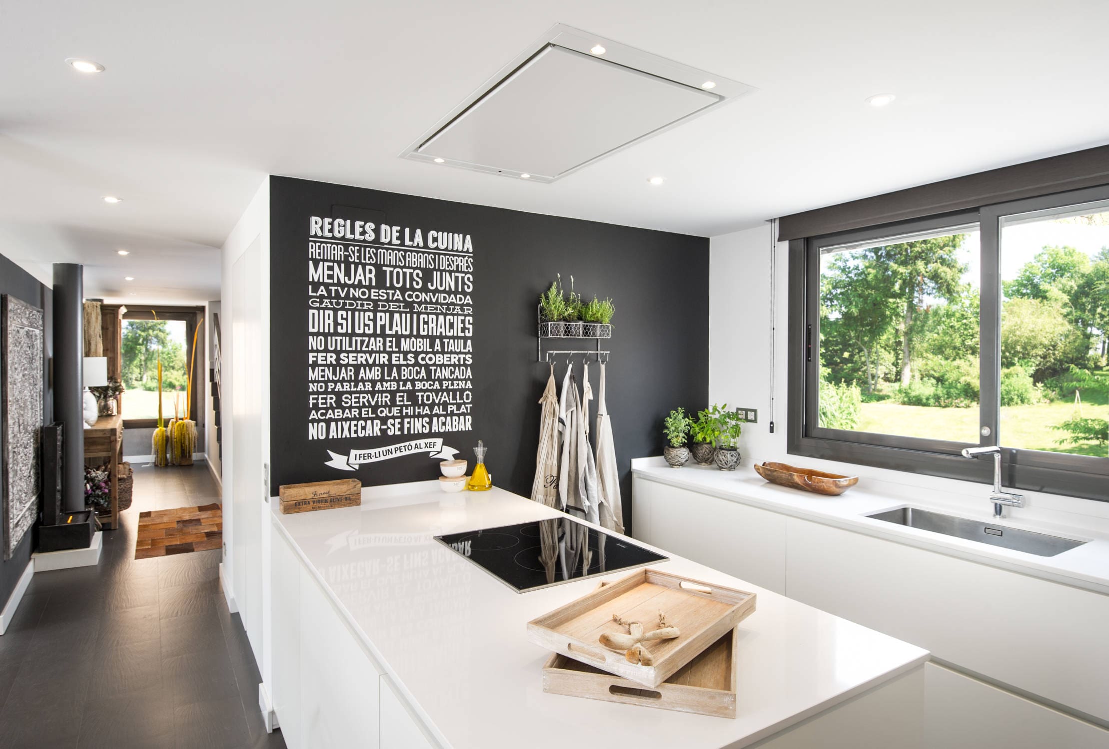 Chalkboard Wall for Playful Kitchen Rules