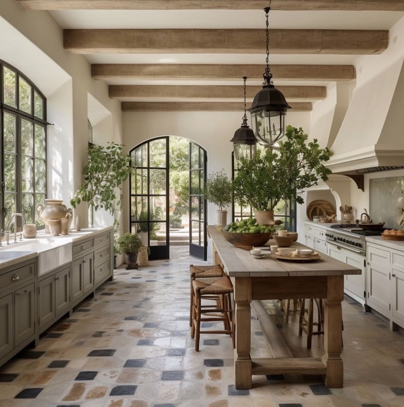 Ground Your Design with a Patchwork Tile Floor