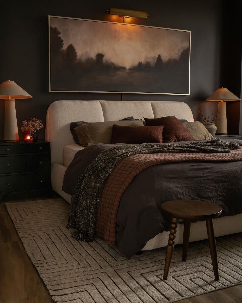 Oversized Landscape Art Creates a Moody, Evocative Focal Point