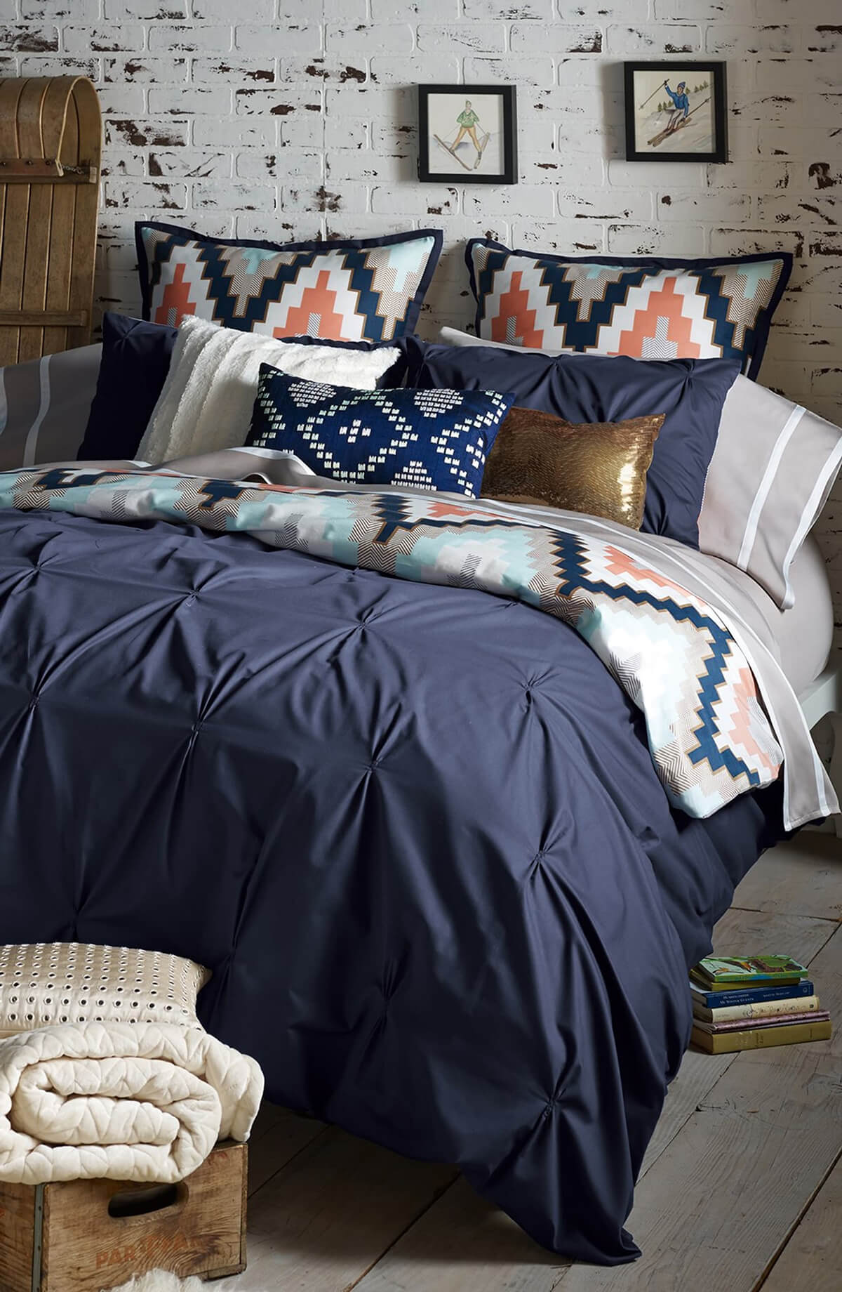 Introduce Playful Color with Geometric Accent Pillows