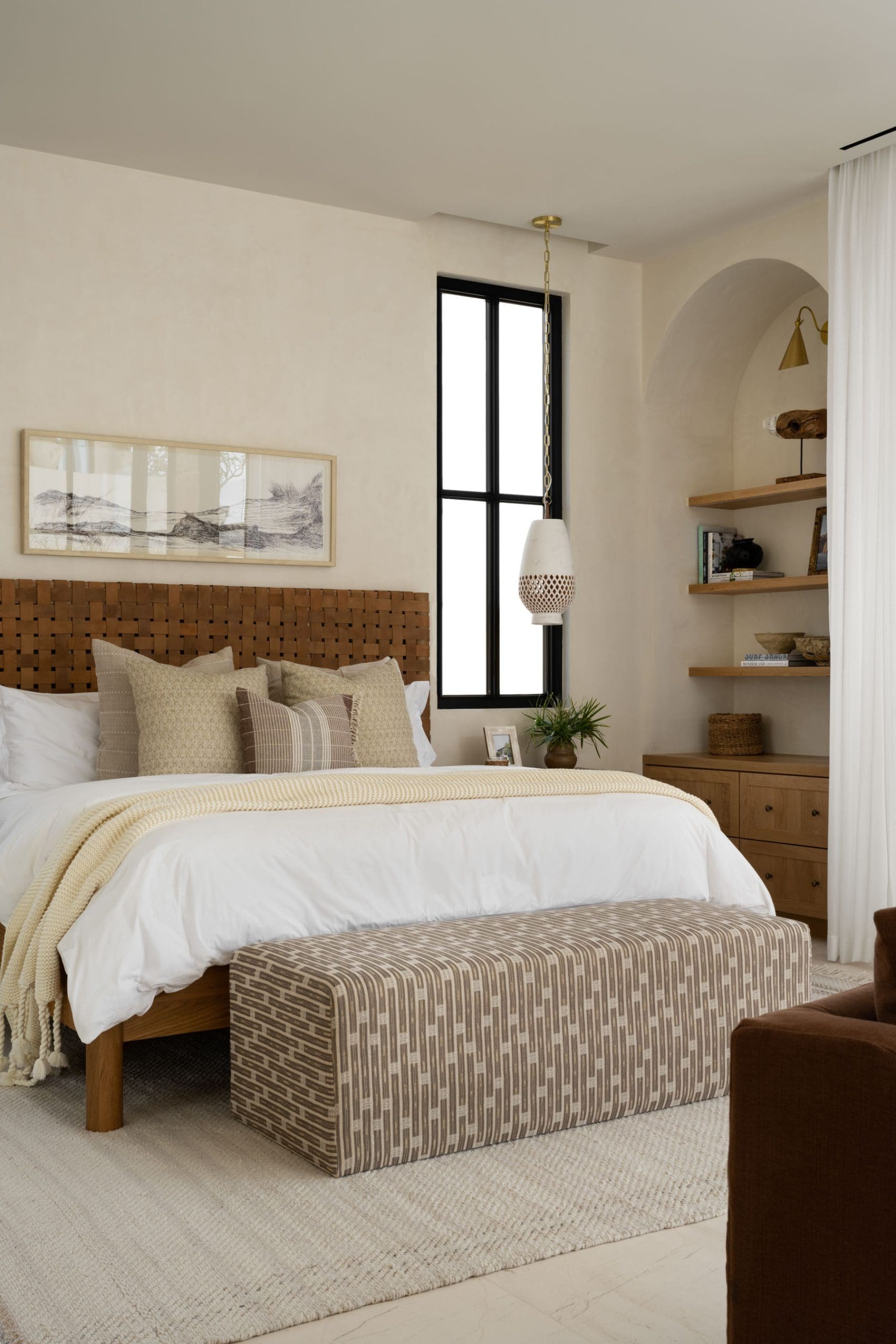 Warm Up Your Room with a Woven Leather Headboard