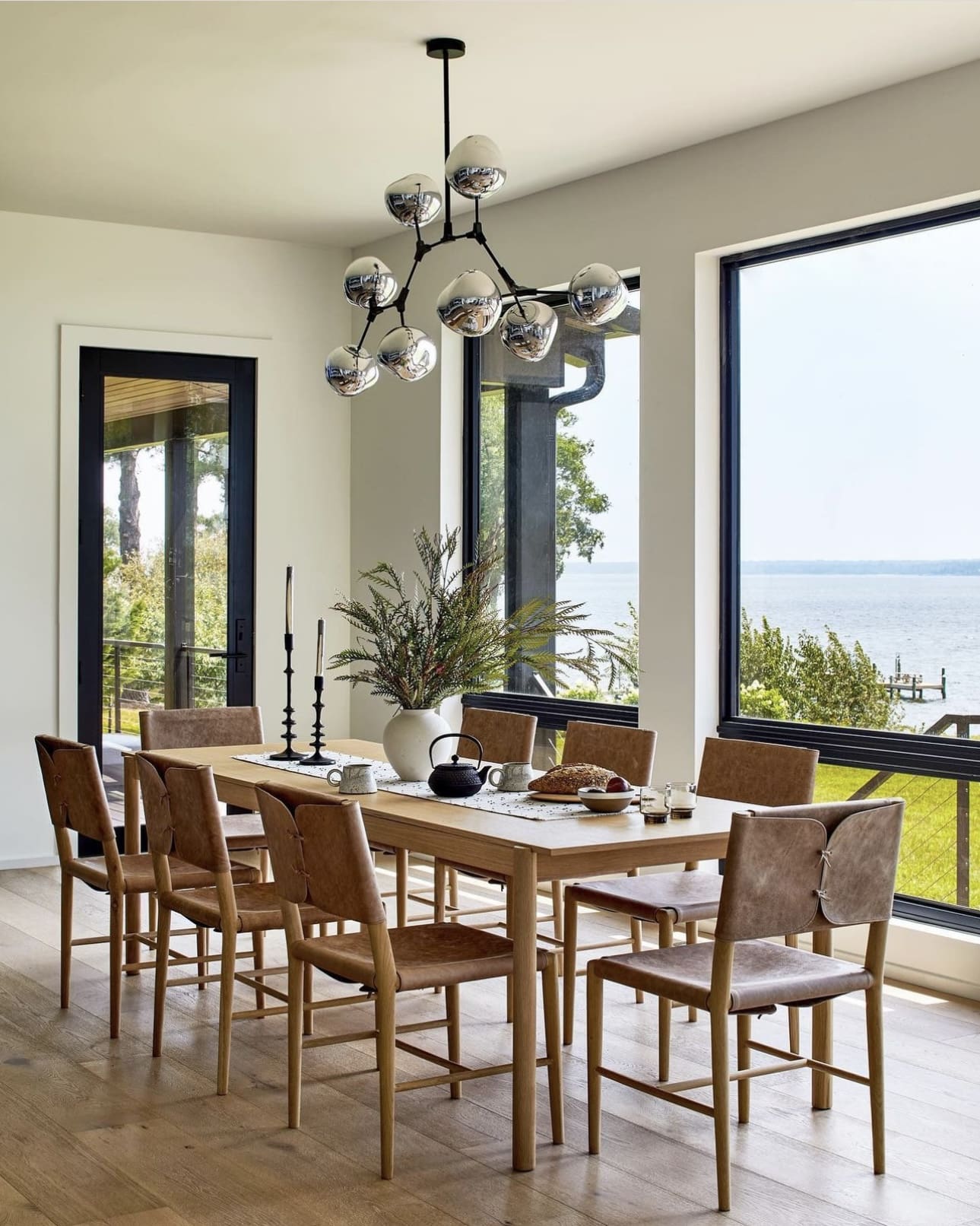 Sculptural Branch Chandelier Adds Modern Drama Above the Table