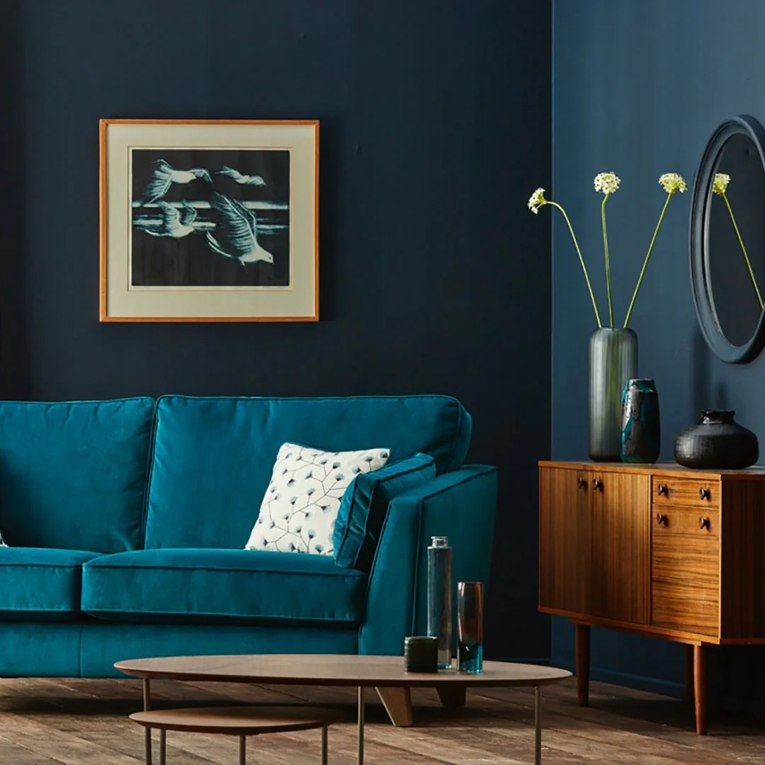 Framed Artwork Echoes Your Sofa