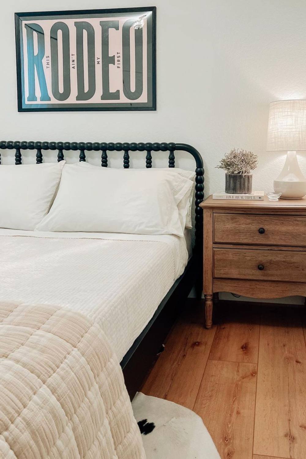 Bold Rodeo Art Anchors The Bed