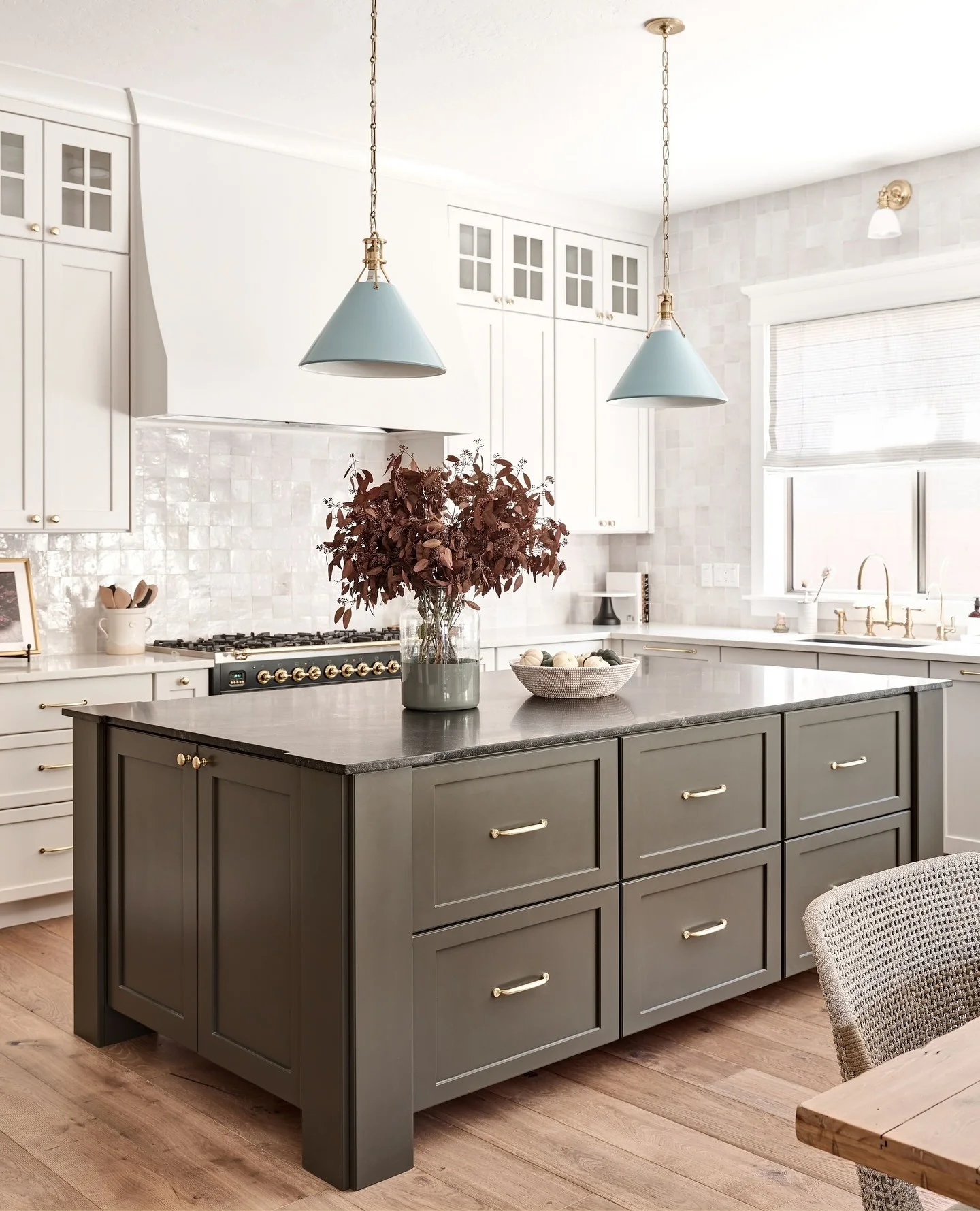 Ground Your Space with a Deep Gray Island
