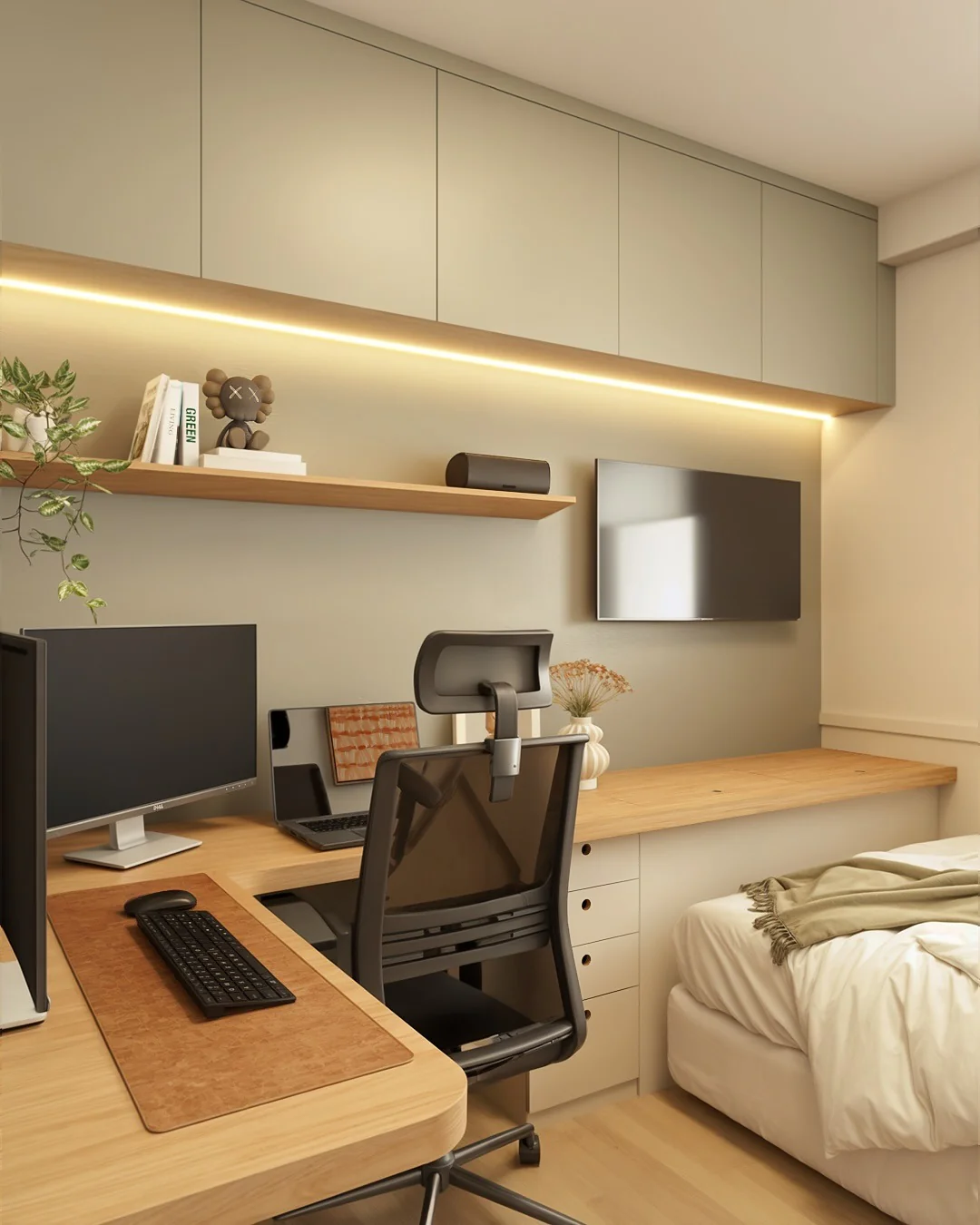 Combine Bed and Desk for Ultimate Small-Space Functionality