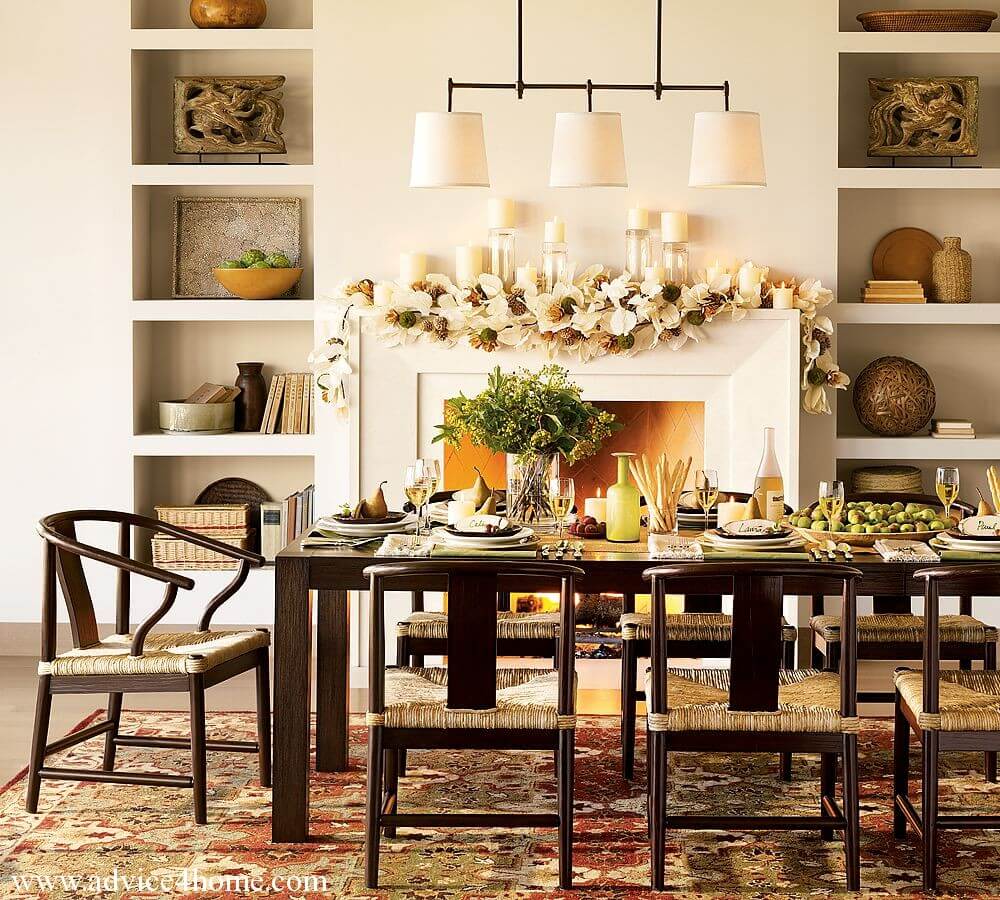 Open Shelving Displays Decorative Objects and Books