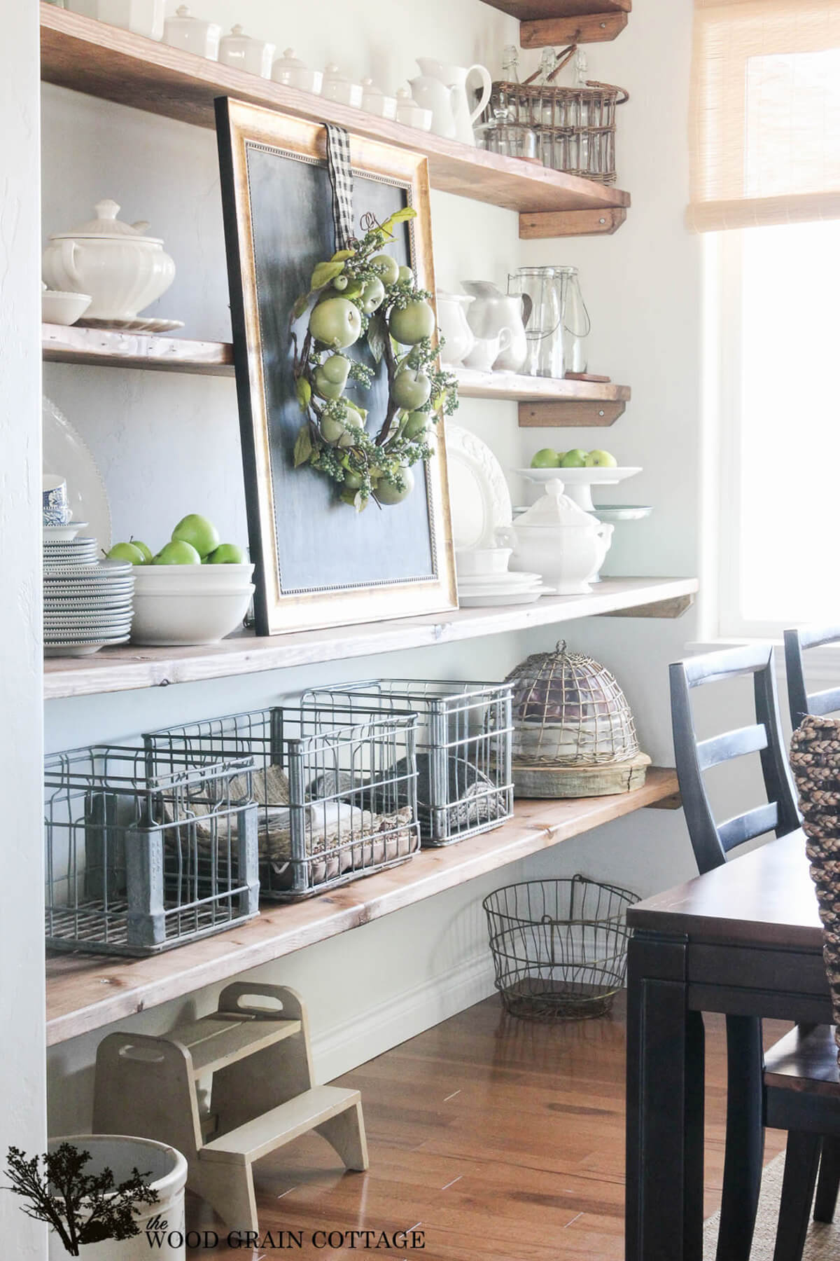Wire Crates Store Linens and Bulky Items