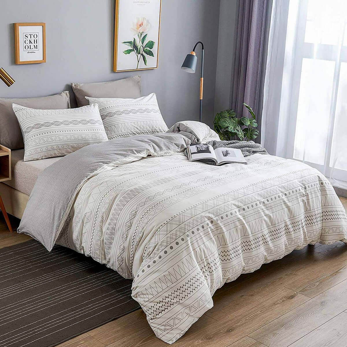 Geometric Pattern Duvet Cover for a Modern Bohemian Look