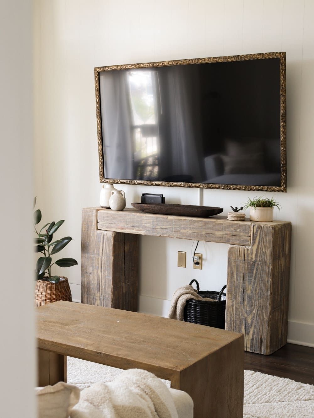 Turn Your TV into Art with an Ornate Gold Frame