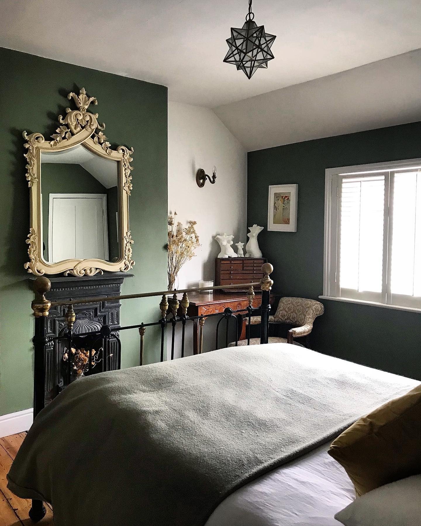 Ornate Fireplace Surround Becomes a Dramatic Focal Point