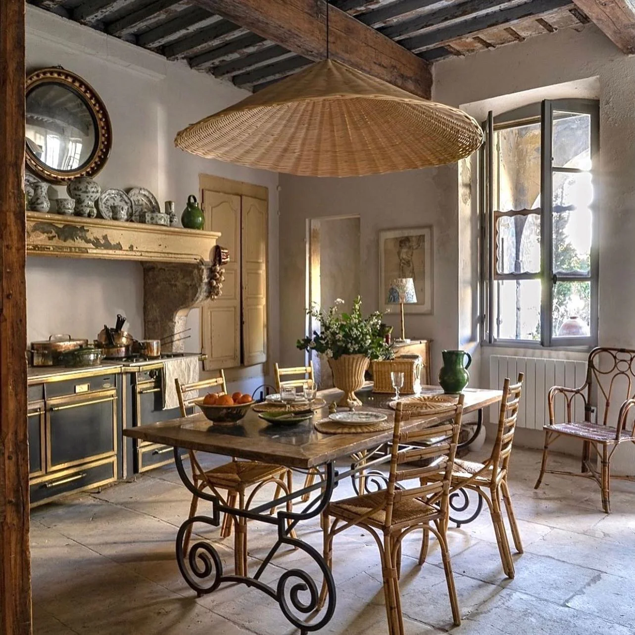Oversized Woven Pendant Light Creates Natural Ambiance
