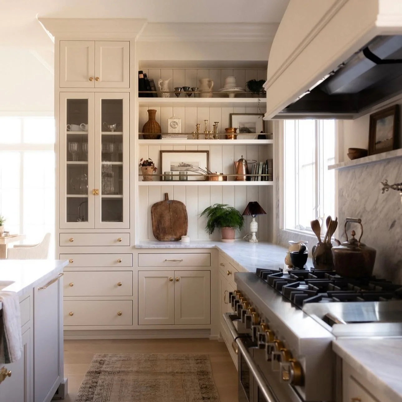 Style Open Shelving with Vintage Finds