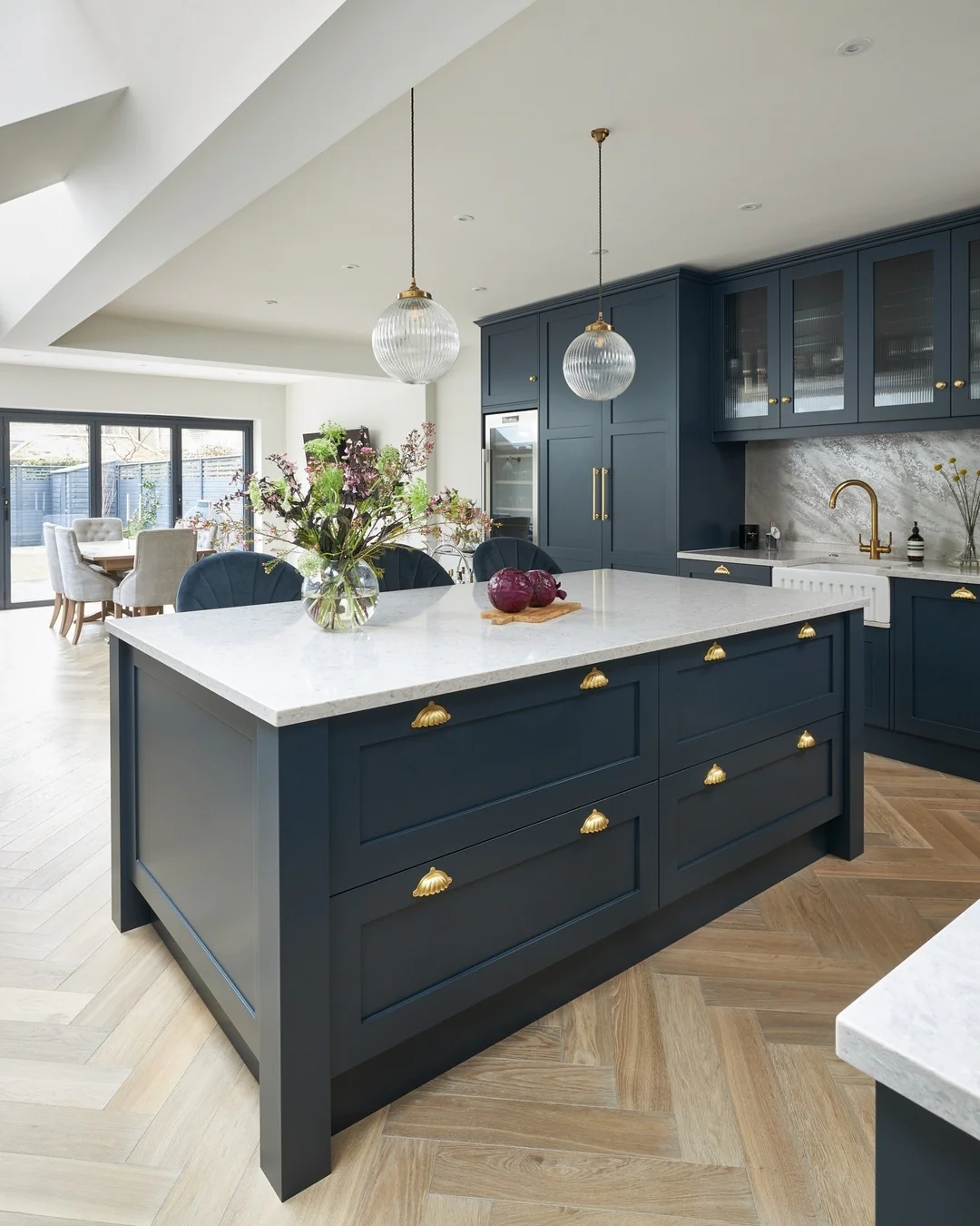 Choose a Dark Island with Scalloped Hardware