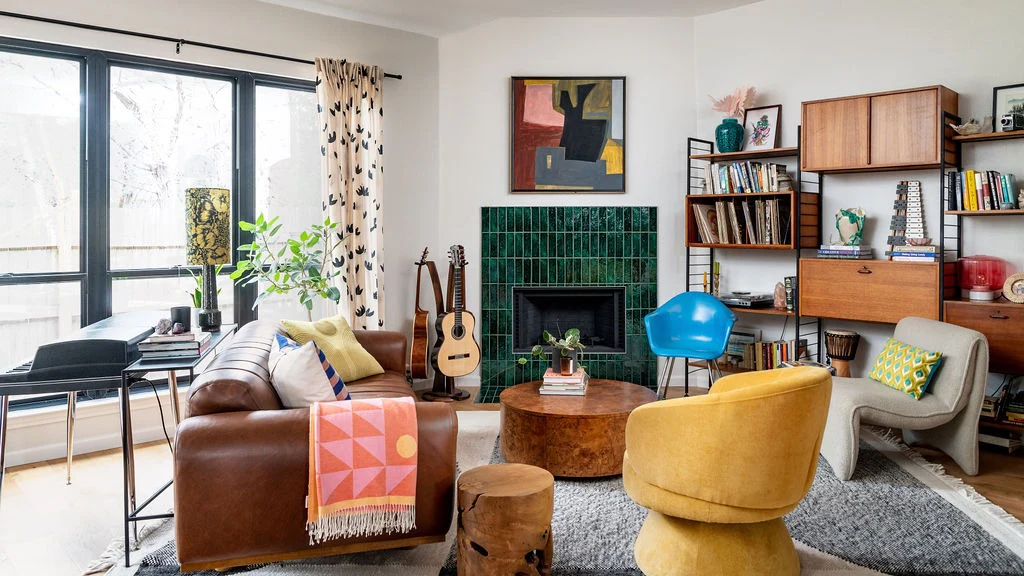Turn Your Fireplace into a Jewel-Toned Centerpiece
