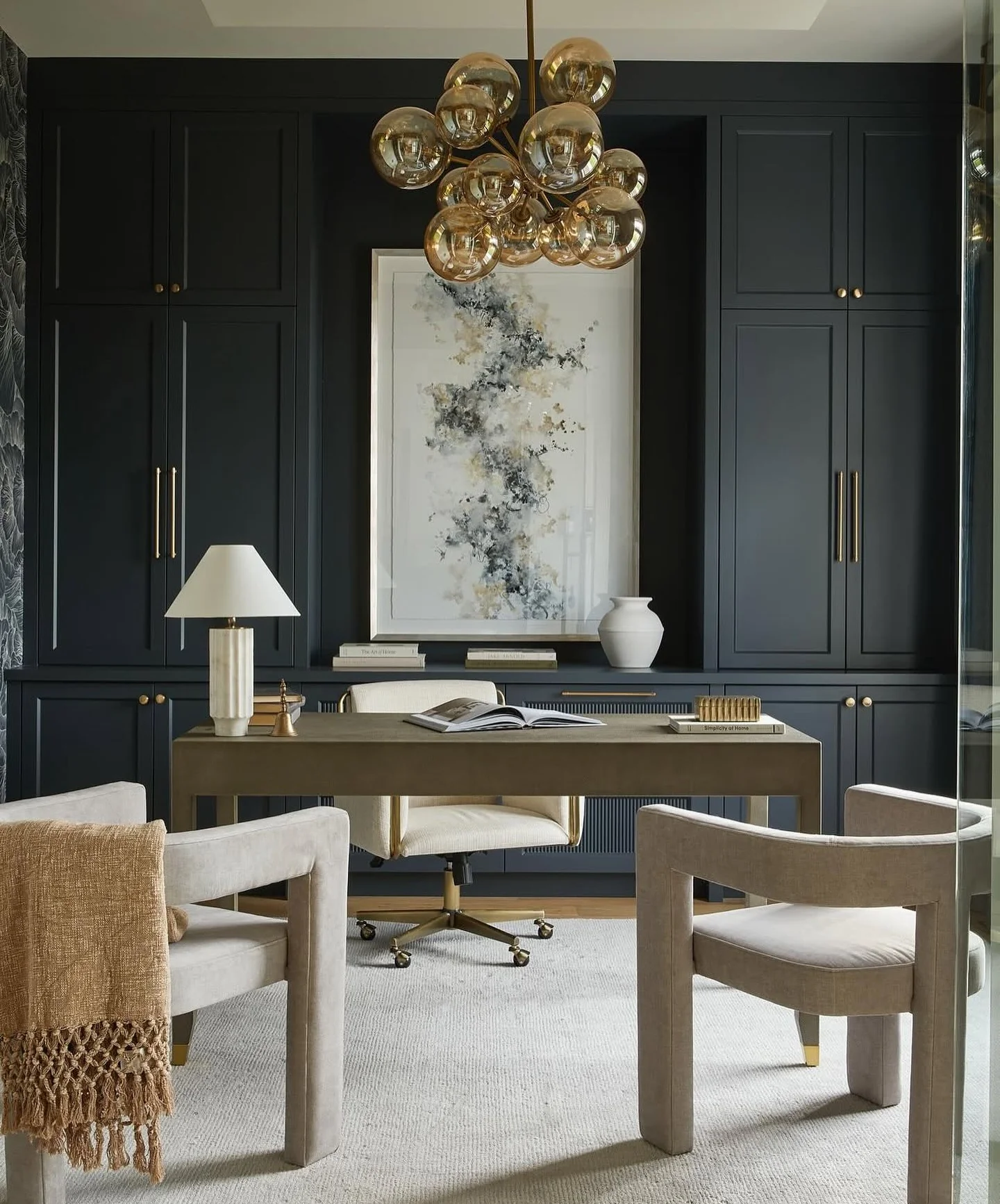 Abstract Art Adds a Soothing Focal Point