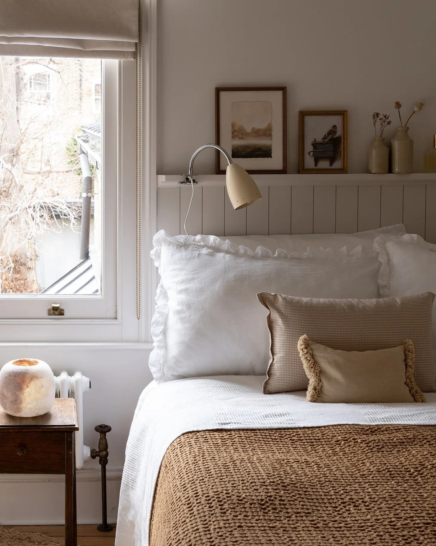 Layer Soft Texture onto the Bed with Ruffled Linen Pillowcases