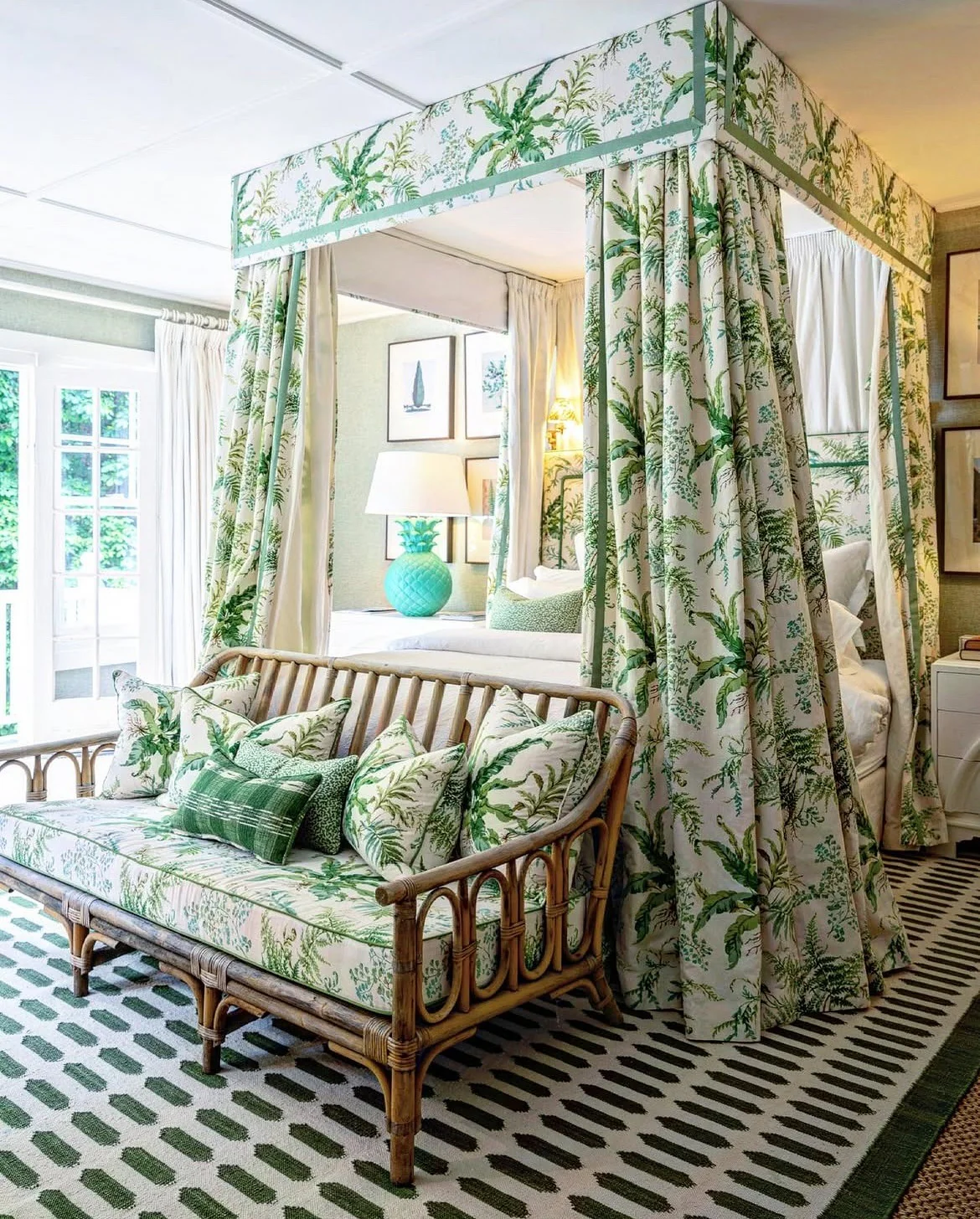 Design a Lush, Enveloping Retreat with Botanical Canopy Bedding