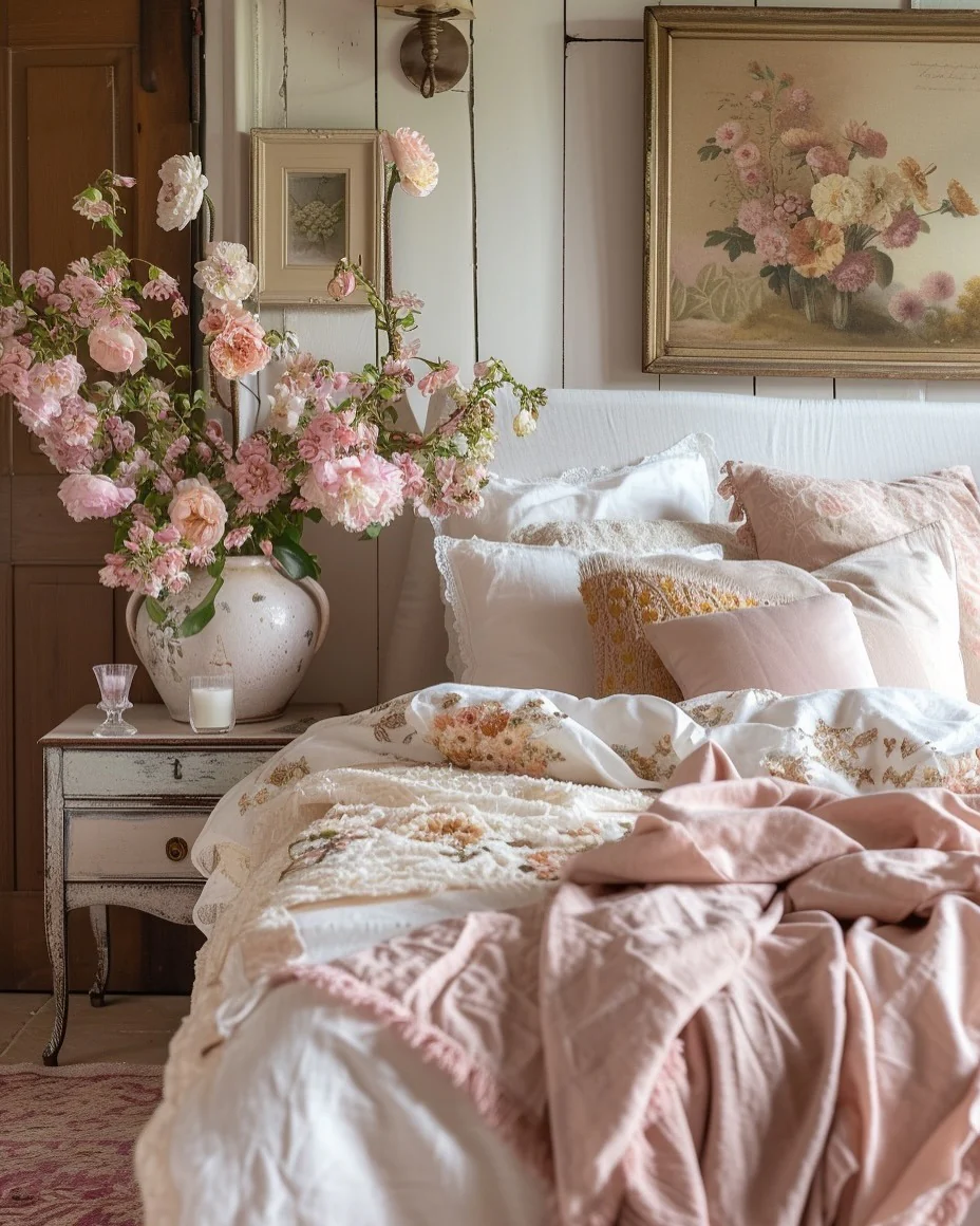 Oversized Floral Arrangement Adds Romantic Charm